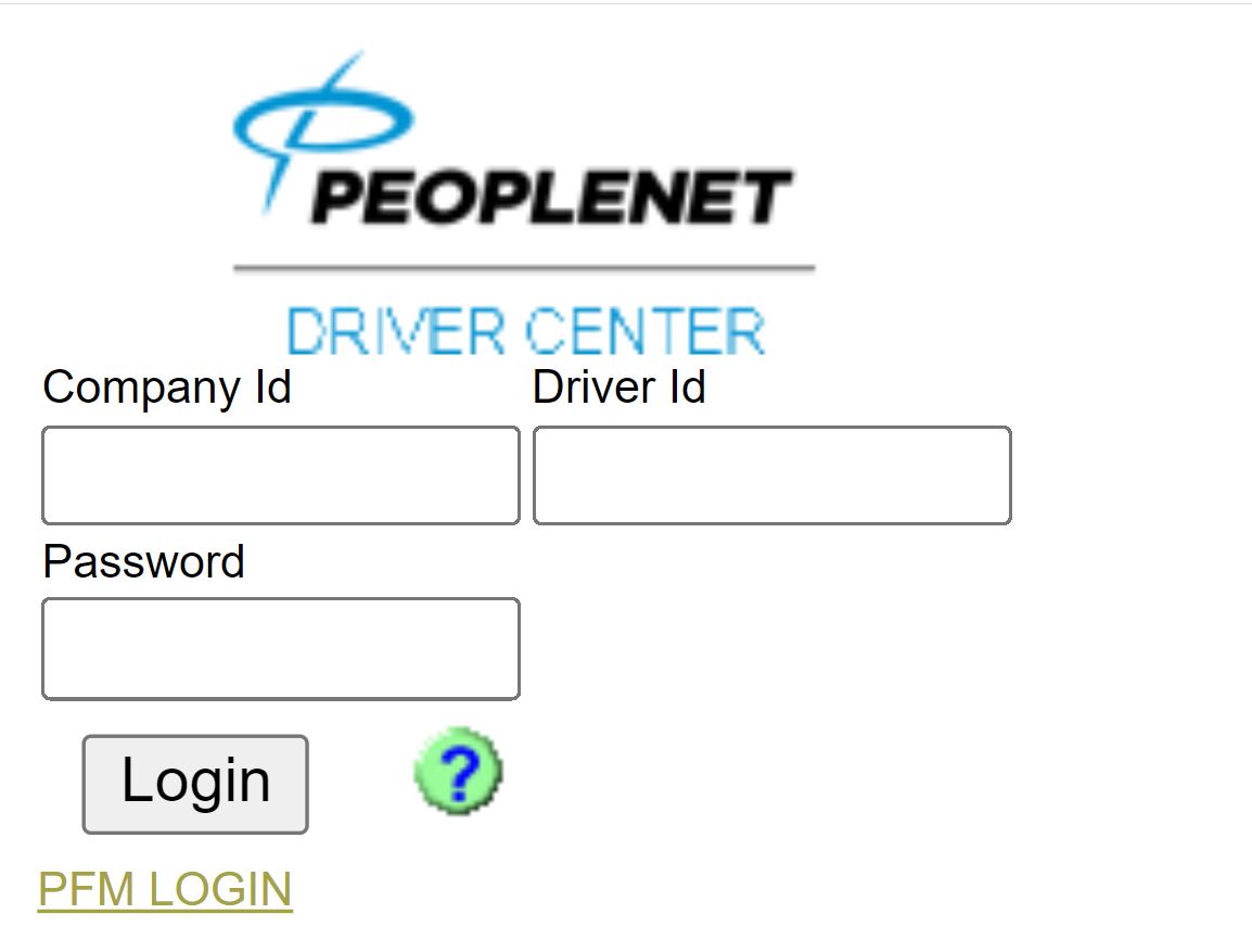Pfmlogin.Com Driver Center - Welcome To Peoplenet Fleet Manager