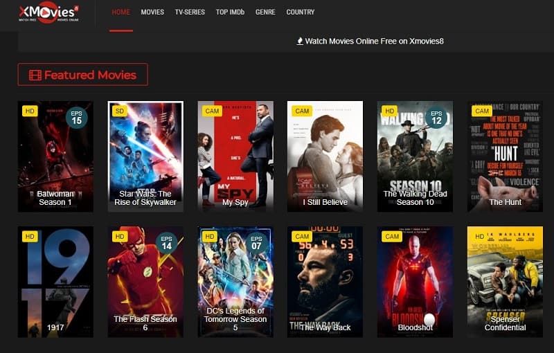 Watch Your Favorite Movies And Series in Xmovie8 org Website
