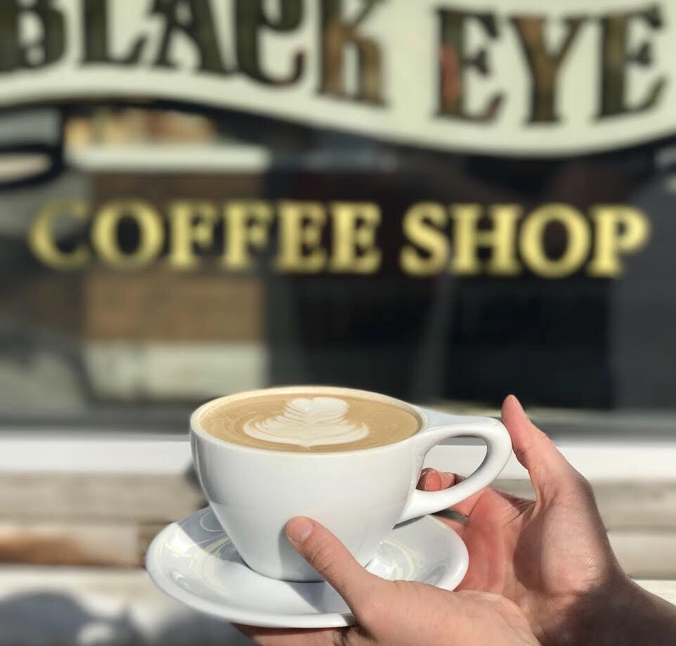 A mocha at black eye coffee