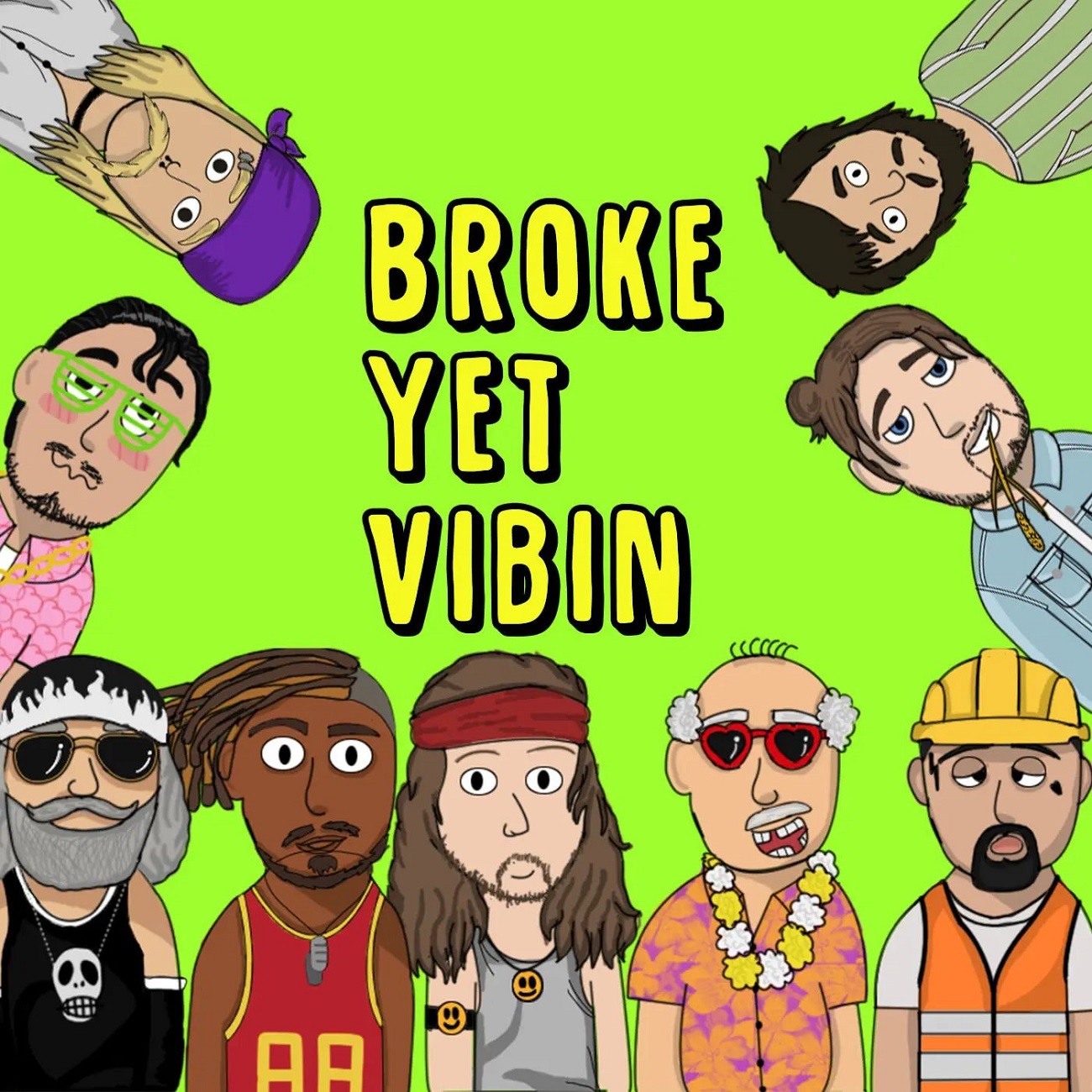 'Broke Yet Vibin' NFT artwork listed at OpenSea NFT platform