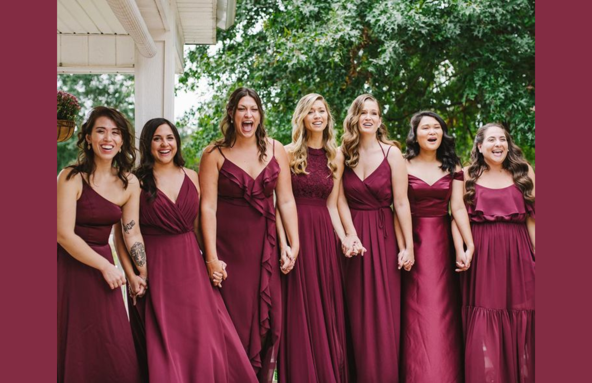 Wine Not? Uncorking Our Finest Burgundy Bridesmaid Dresses In 2022
