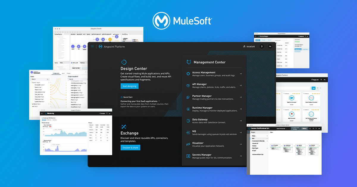 MuleSoft Anypoint Platform products and services screenshots