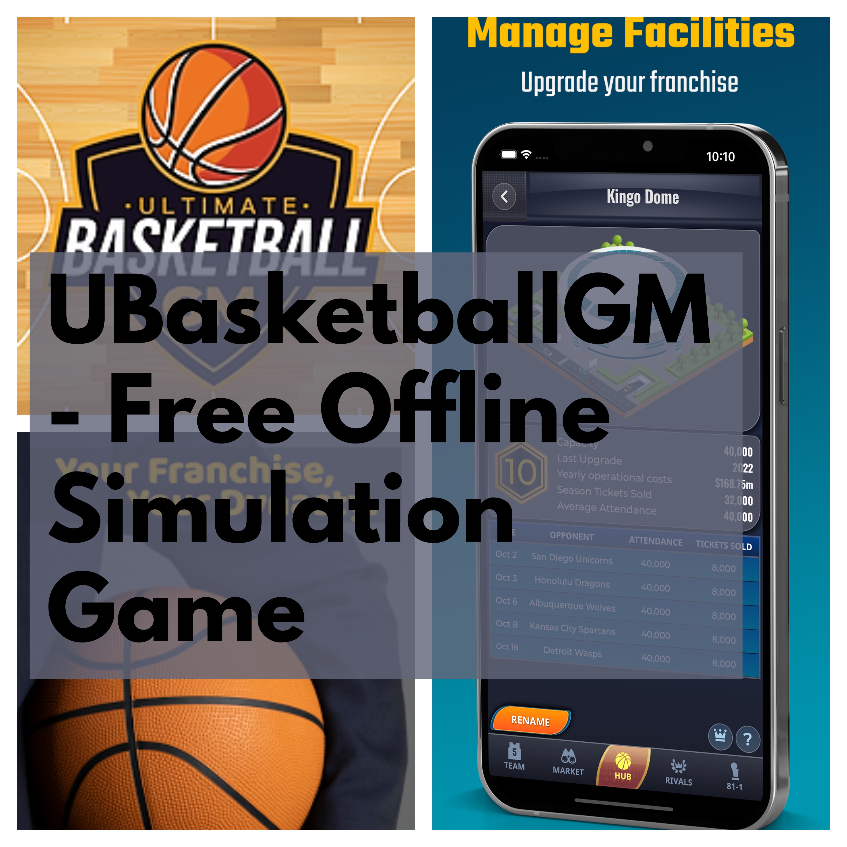 UBasketballGM - A Free Offline Simulation Game