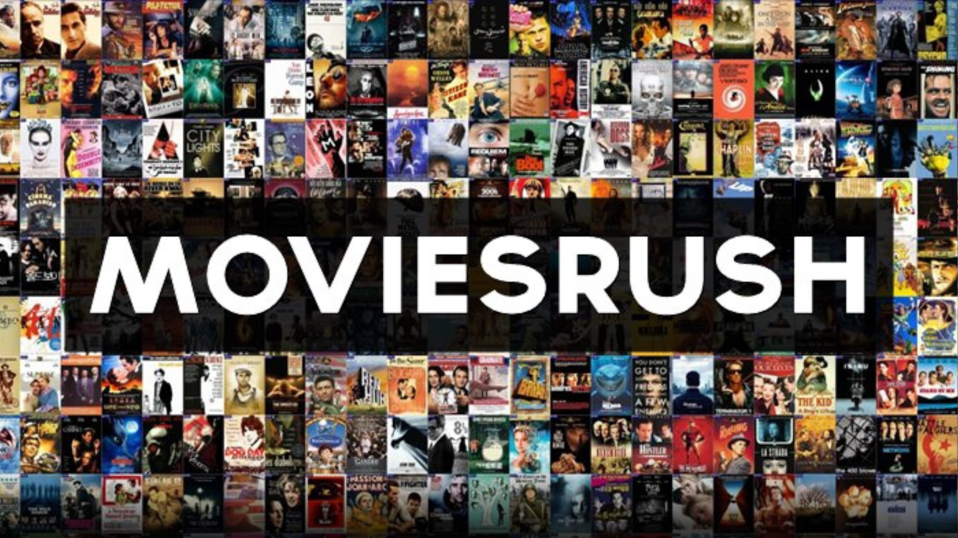 Different movie covers with words Moviesrush