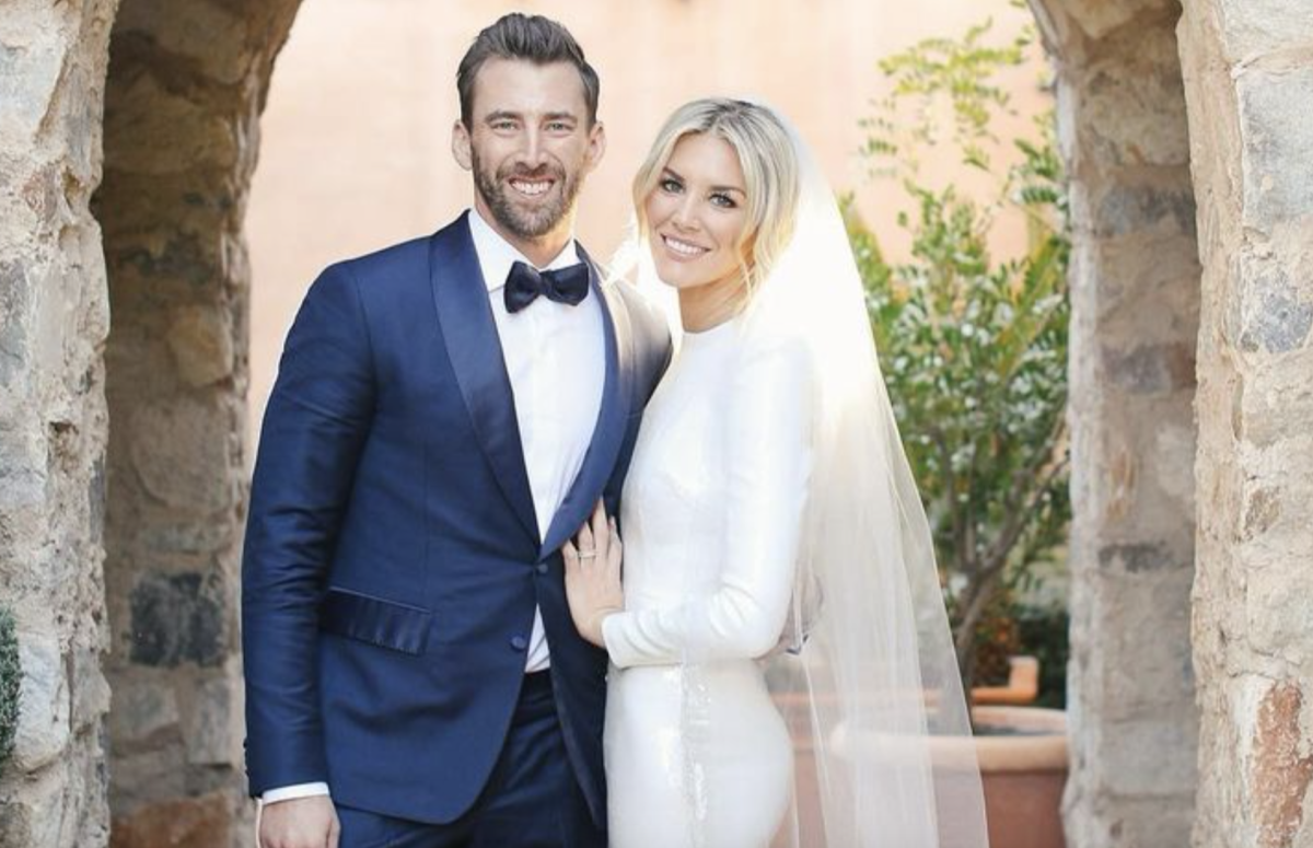 Charissa Thompson and her husband's wedding photo on instagram