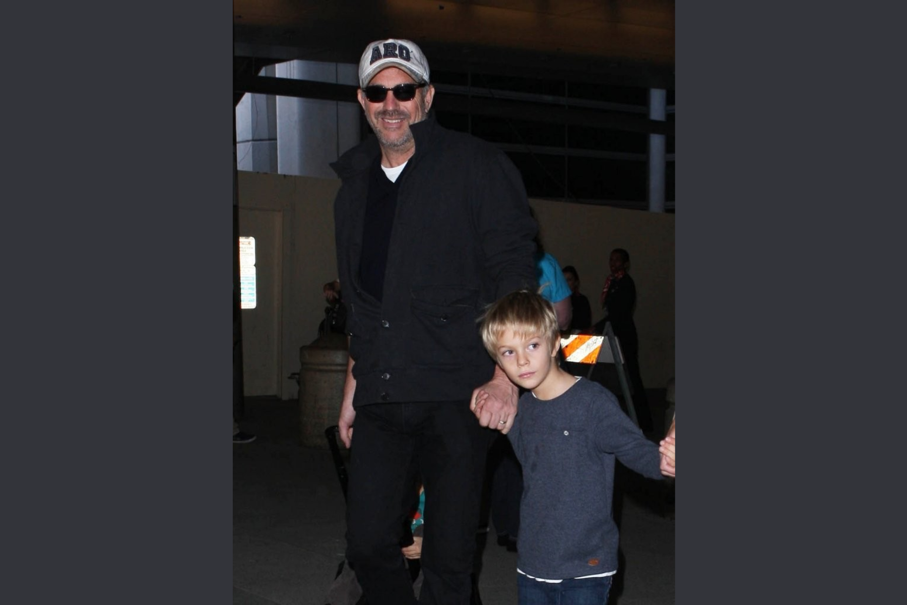 Cayden Costner and his father, Kevin