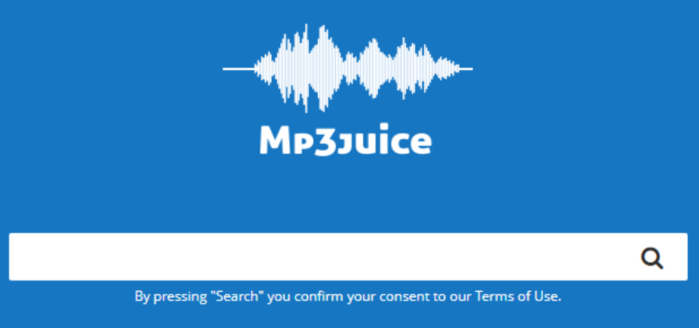 Mp3 Juice website homepage screenshot