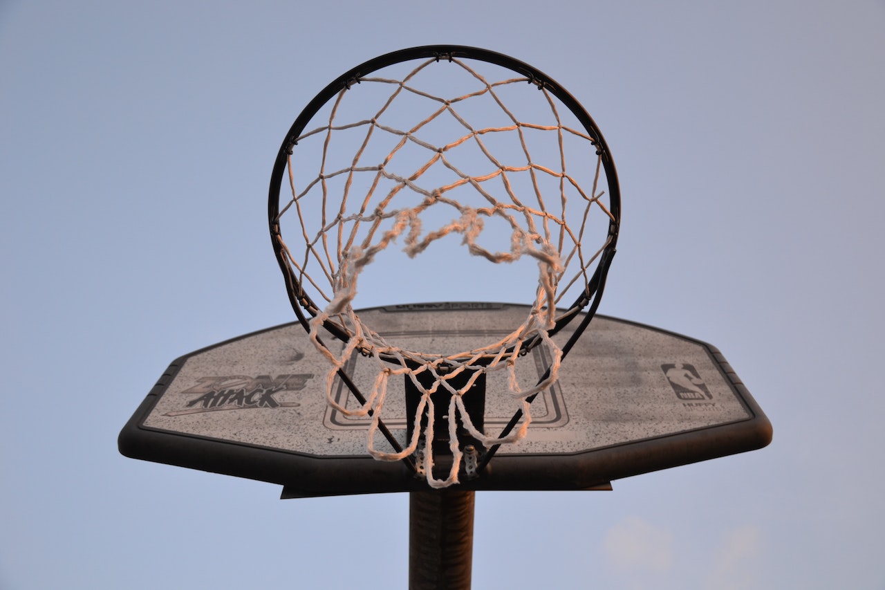 Low-angle Of Brown and Black Basketball Hoop