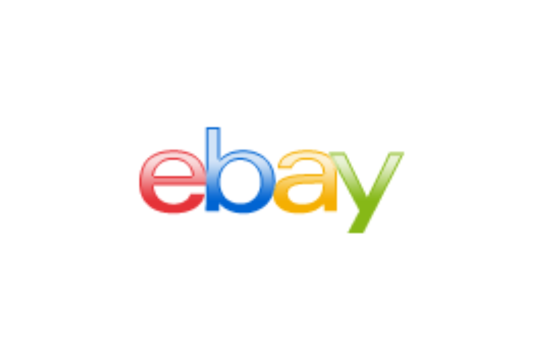 EBay's logo in multiple colors
