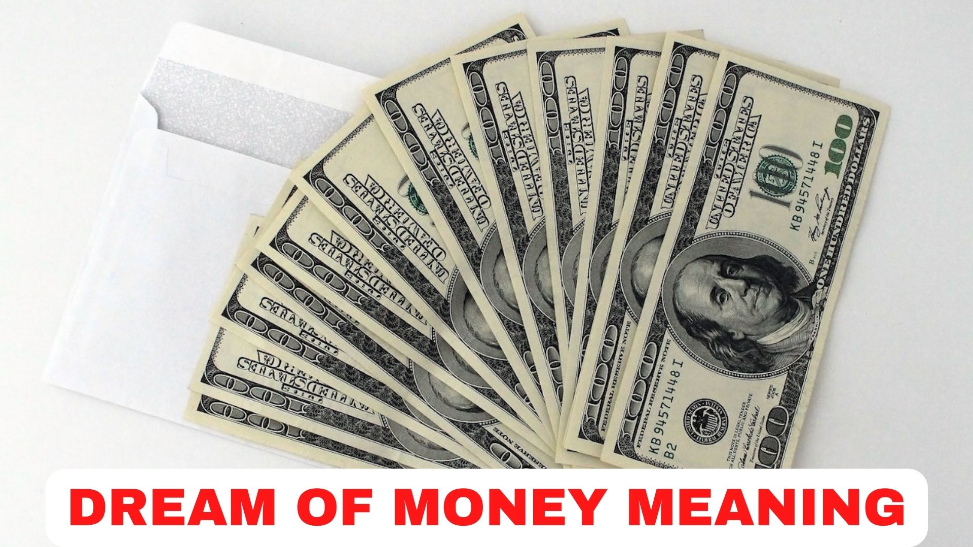 Dream Of Money Meaning Represents Your Ambition To Seek Prosperity In Your Life