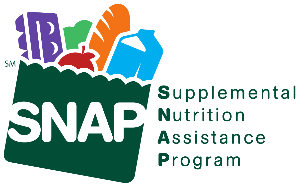 SNAP logo and text "Supplemental Nutrition Assistance Program"