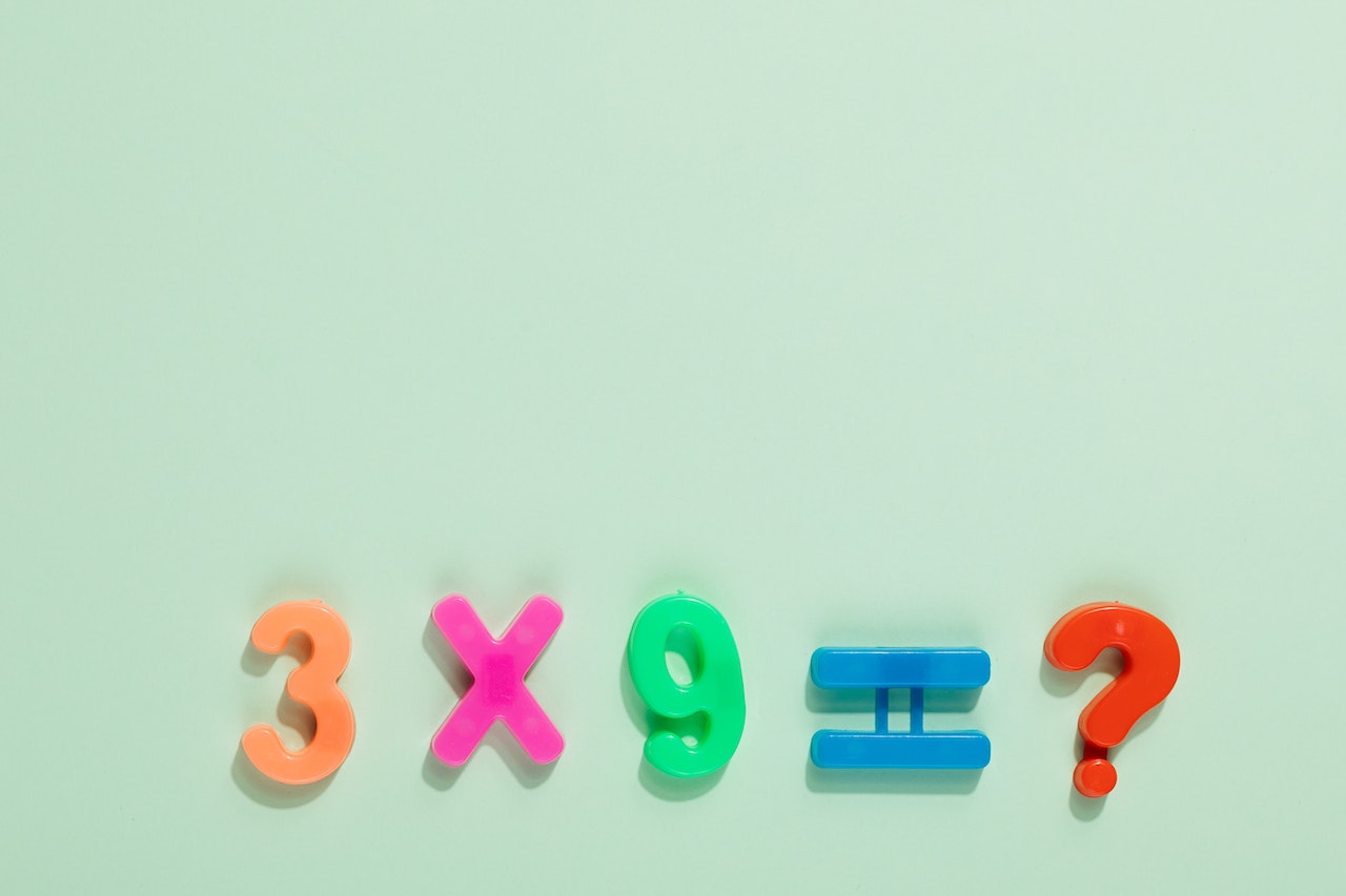 A Set of Numbers with Multiplication Sign on a Surface