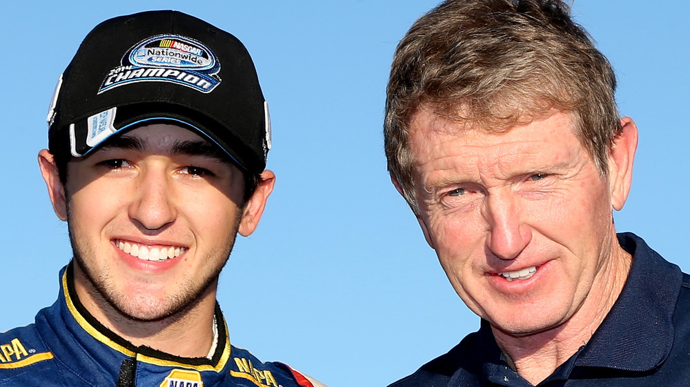 Chase Elliot with his father Bill Elliot