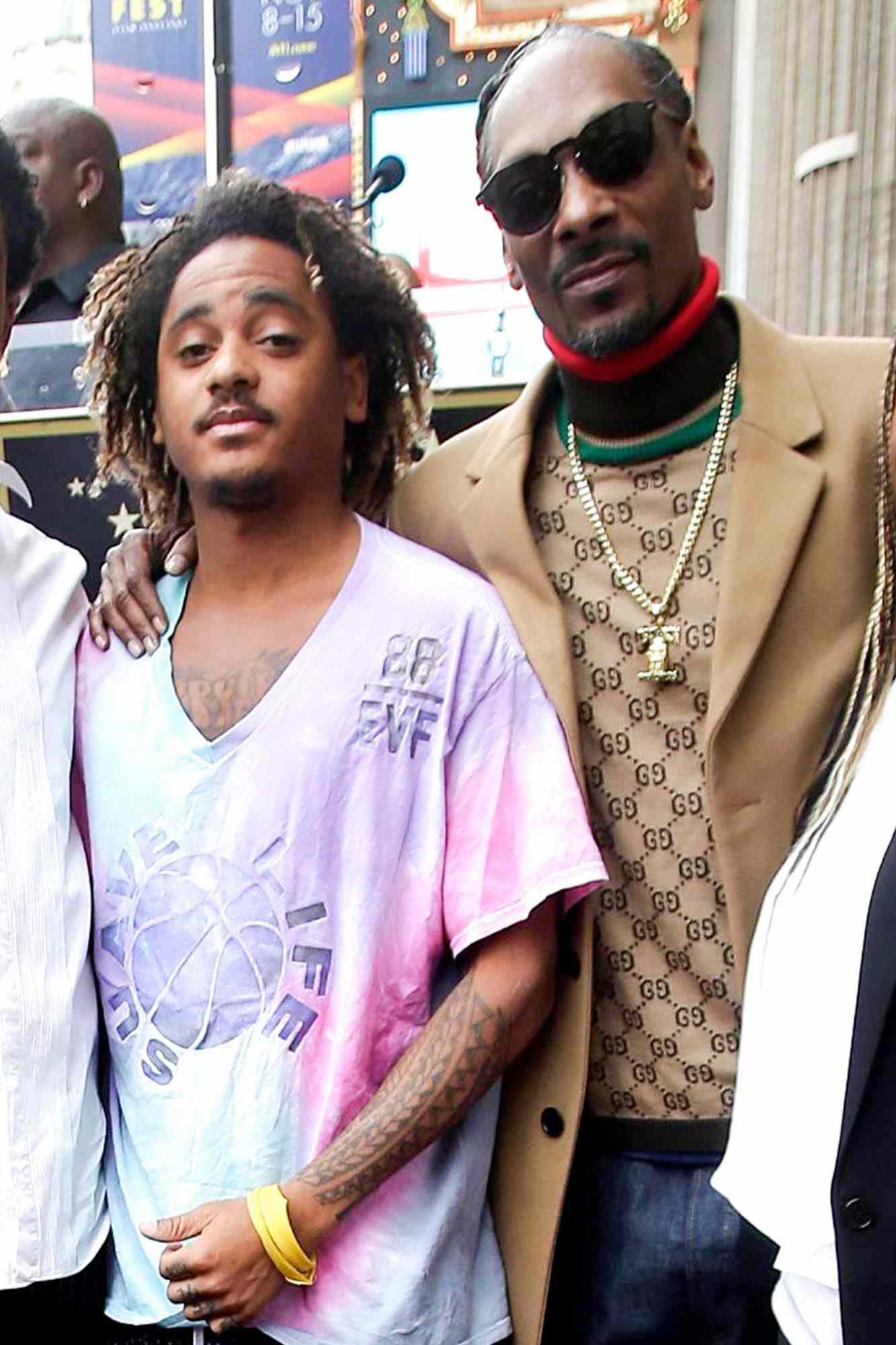 Corde with his father Snoop Dogg