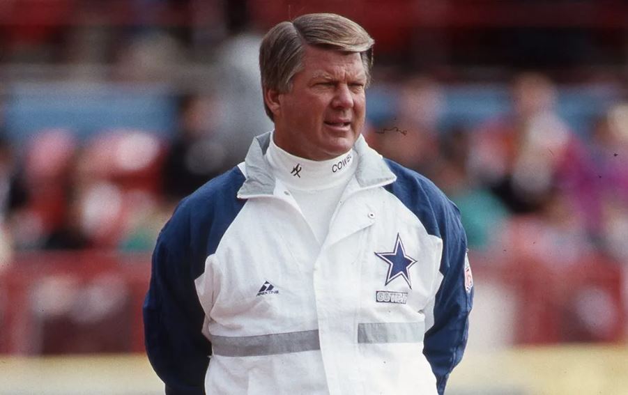 Jimmy Johnson wearing his coaching attire during his days as a coach