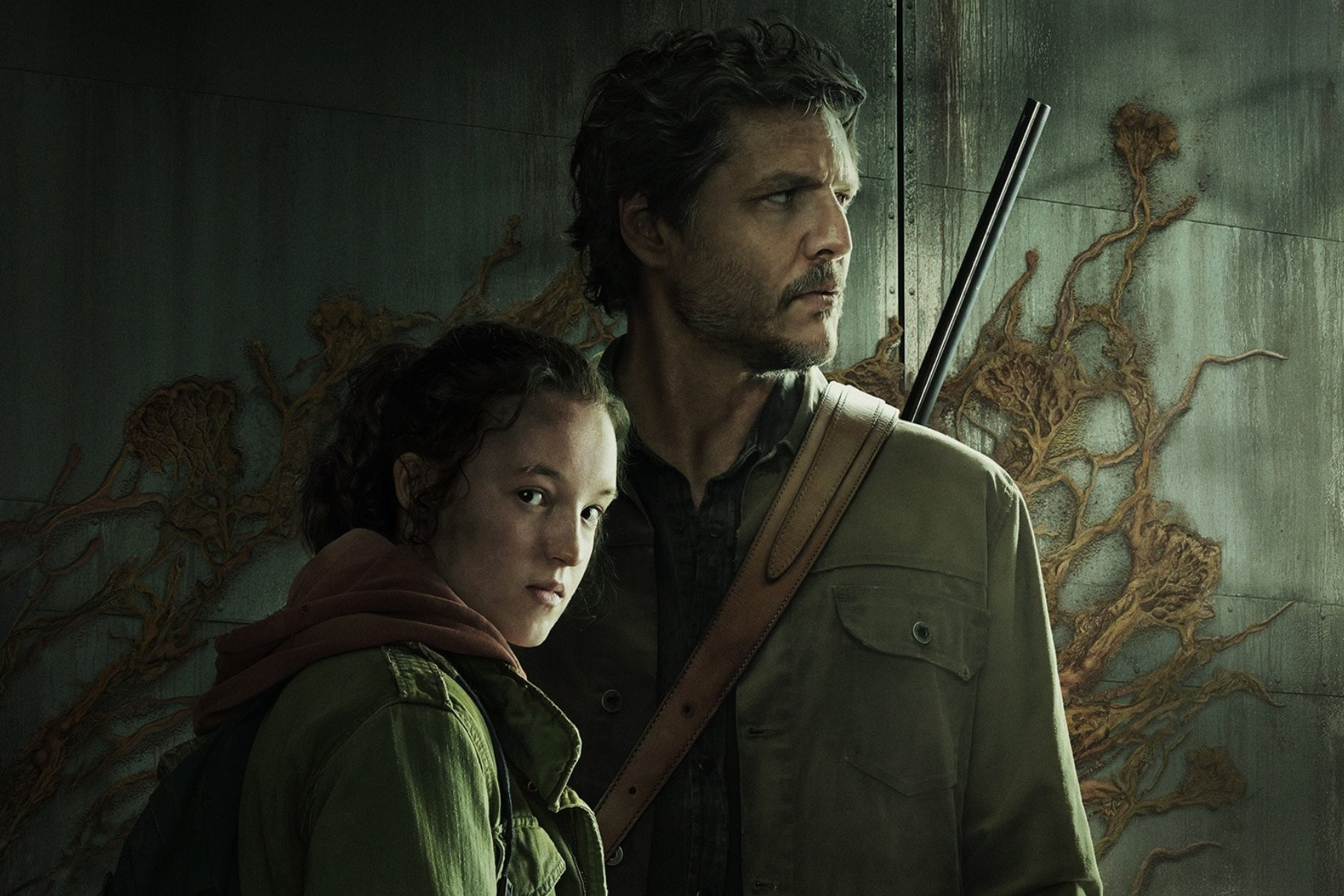 Poster of Pedro Pascal and Bella Ramsey in 'The Last of Us'