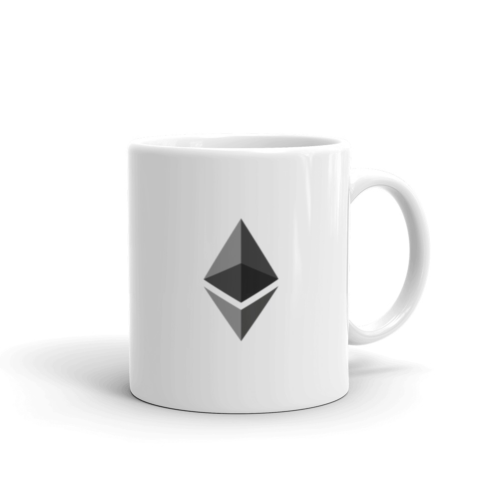 A classic Ethereum coffee mug
