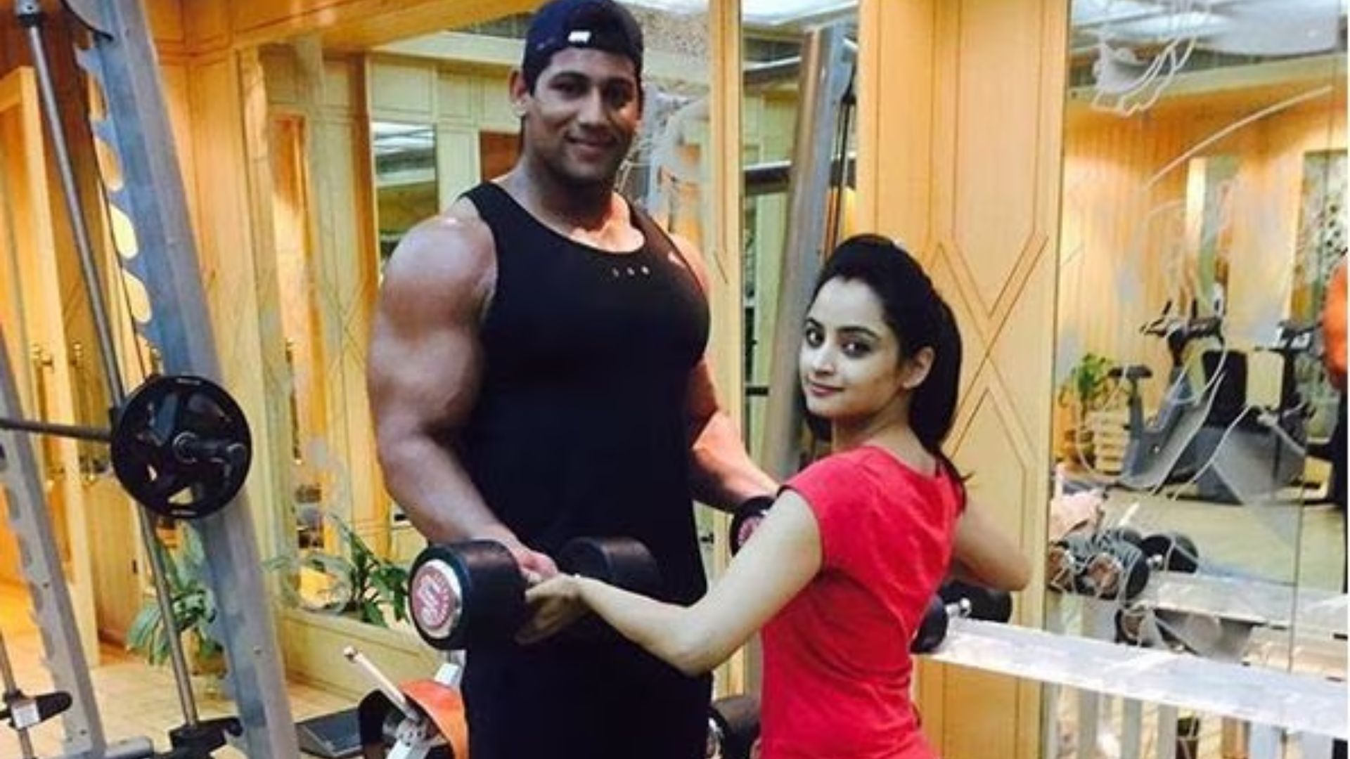 Danish Akhtar Saifi With A Girl In The Gym