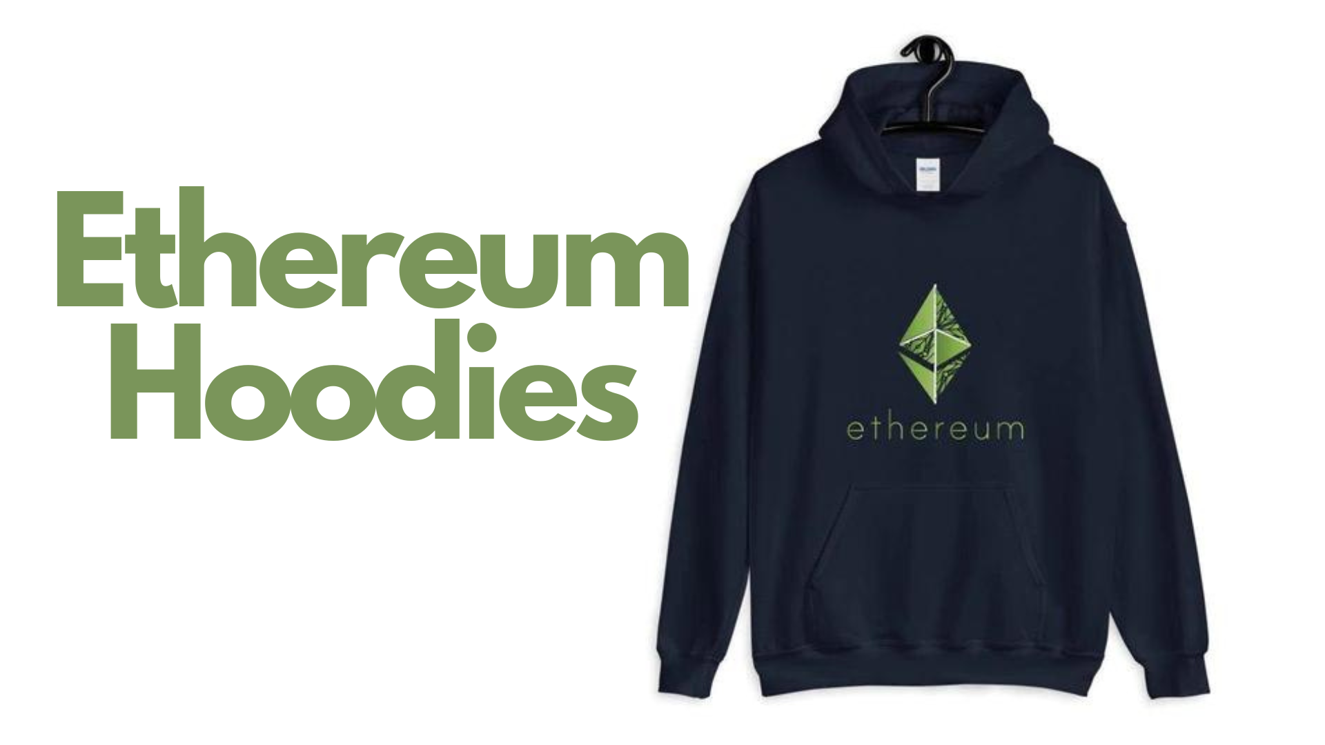 A black hoodie with Ethereum logo