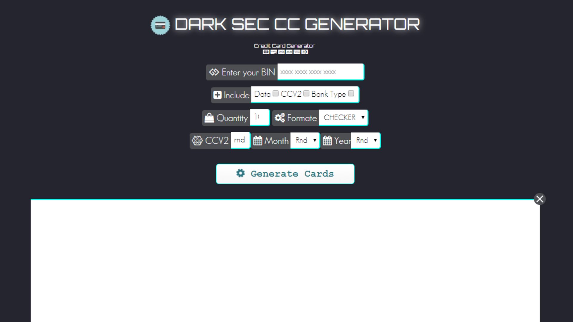 CC Generator Namso Application Overview