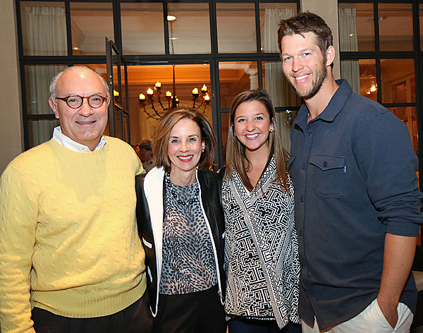 Clayton Kershaw with his wife Ellen Kershaw and Clayton Kershaw's Parents
