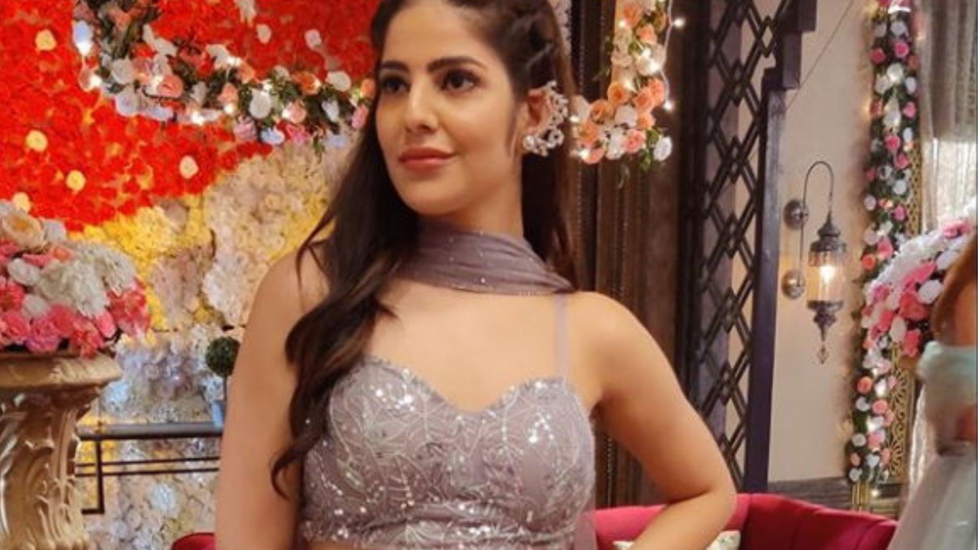 Parree Pande In Silver Colored Dress