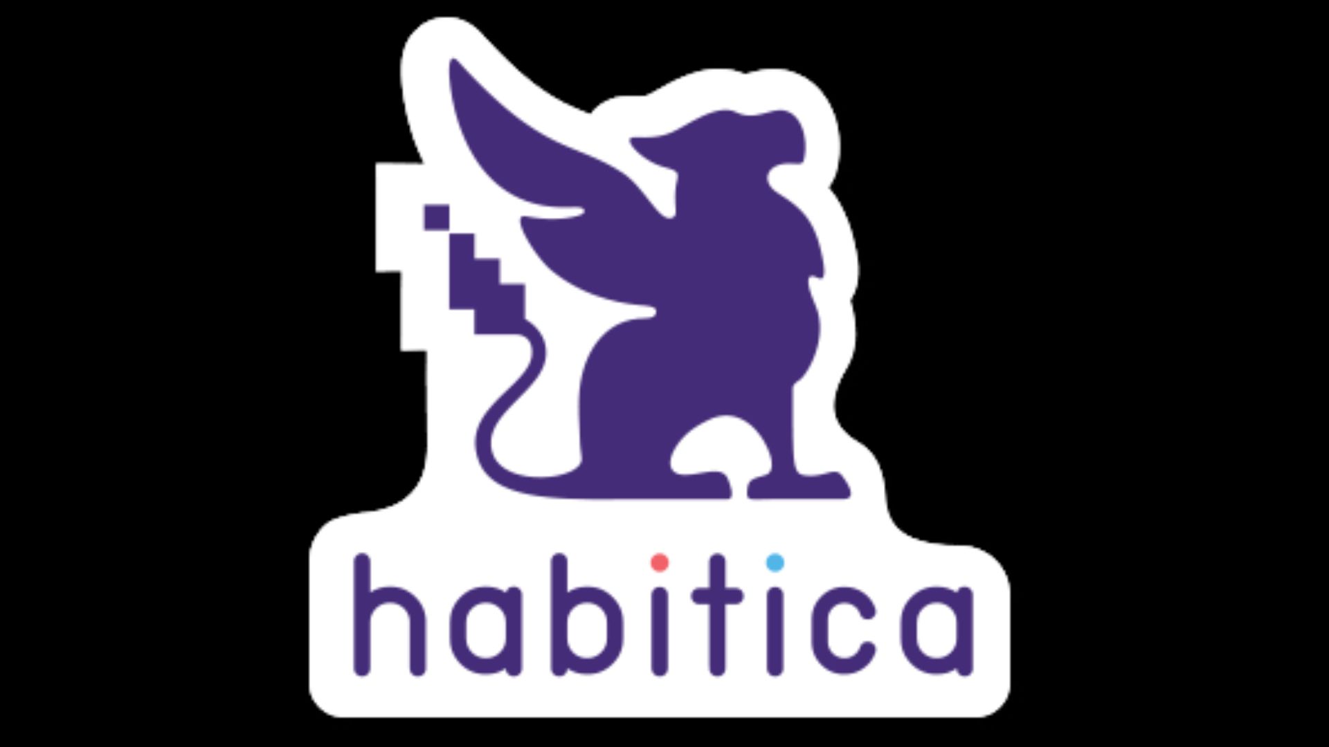 Habitica Logo With Black Background