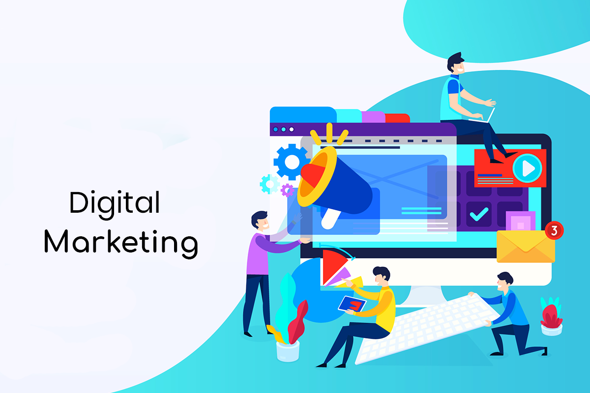 Digital Marketing themed poster