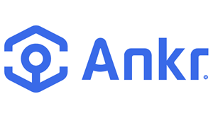 Ankr blue logo on a white background