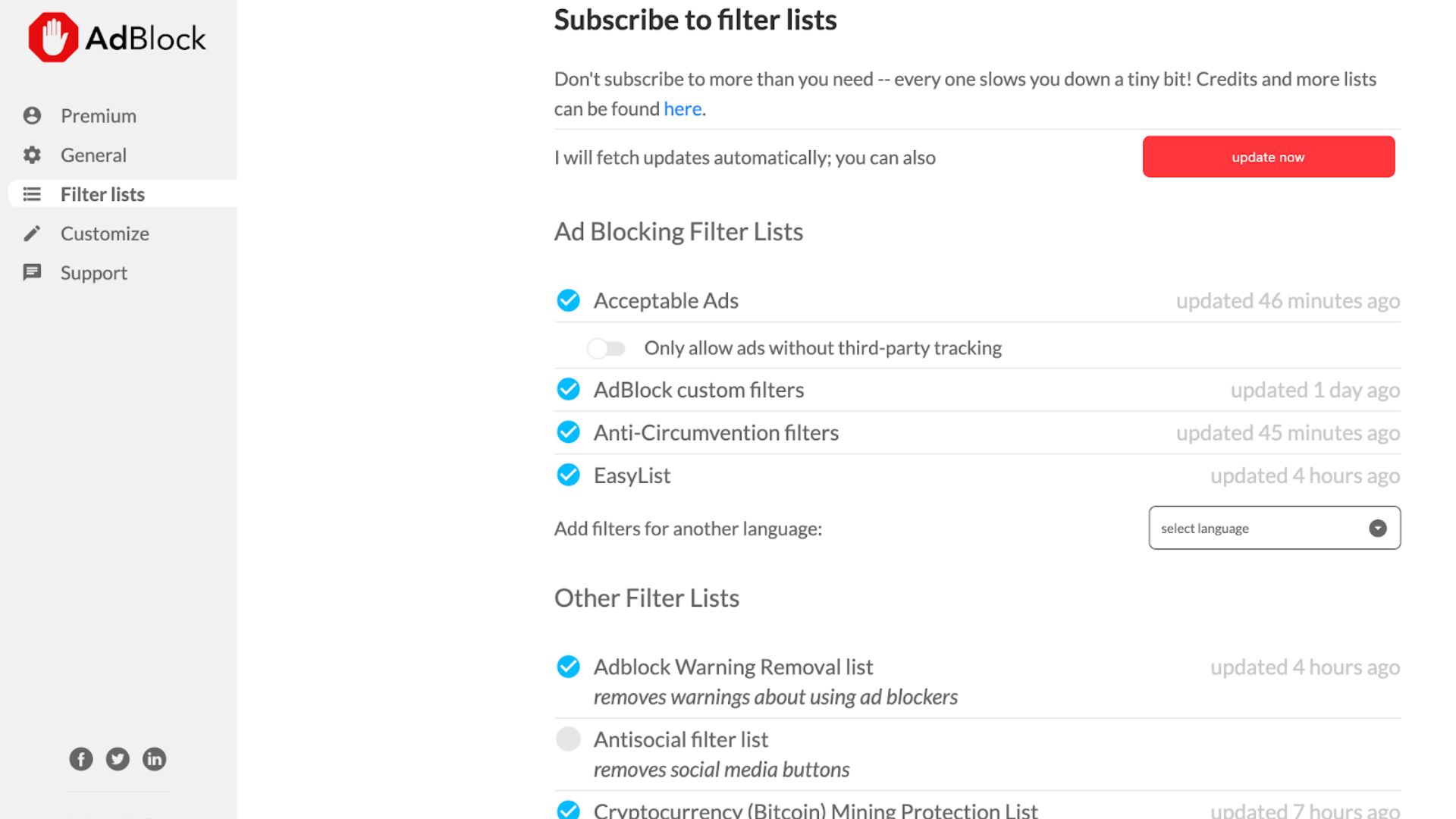 Introduction to Filter Lists