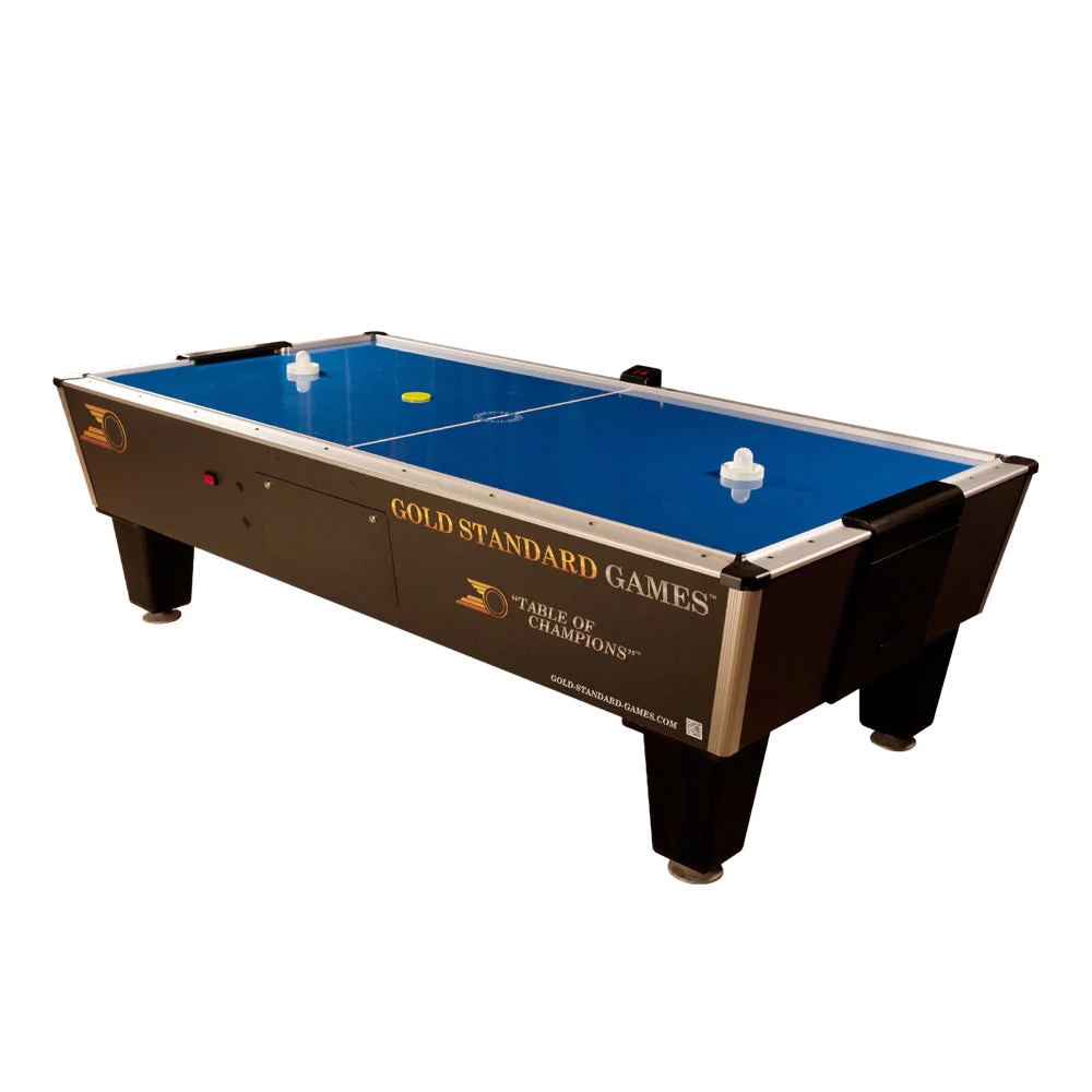 Blue and brown Gold Standard Games Tournament Ice Air Hockey Table