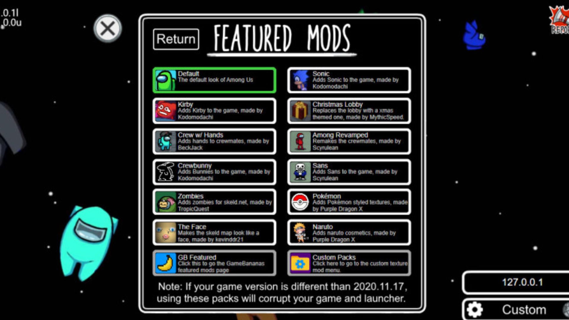 Among Us Featured Mods