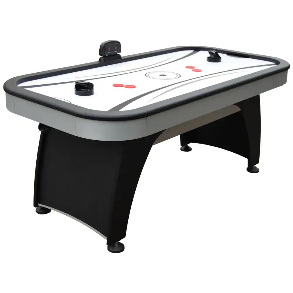 Black and white Hathaway Air Hockey table