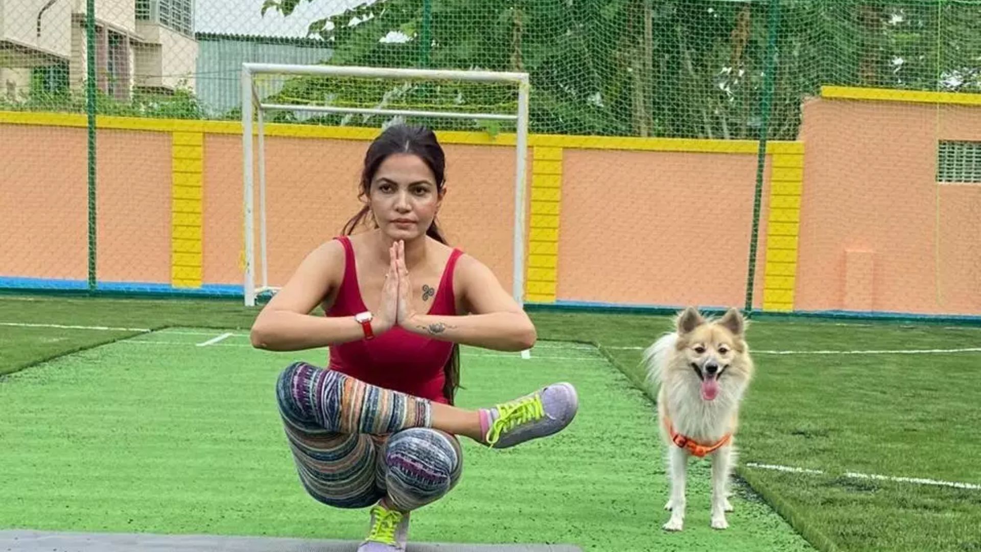 Sayantani Sengupta Doing Yoga