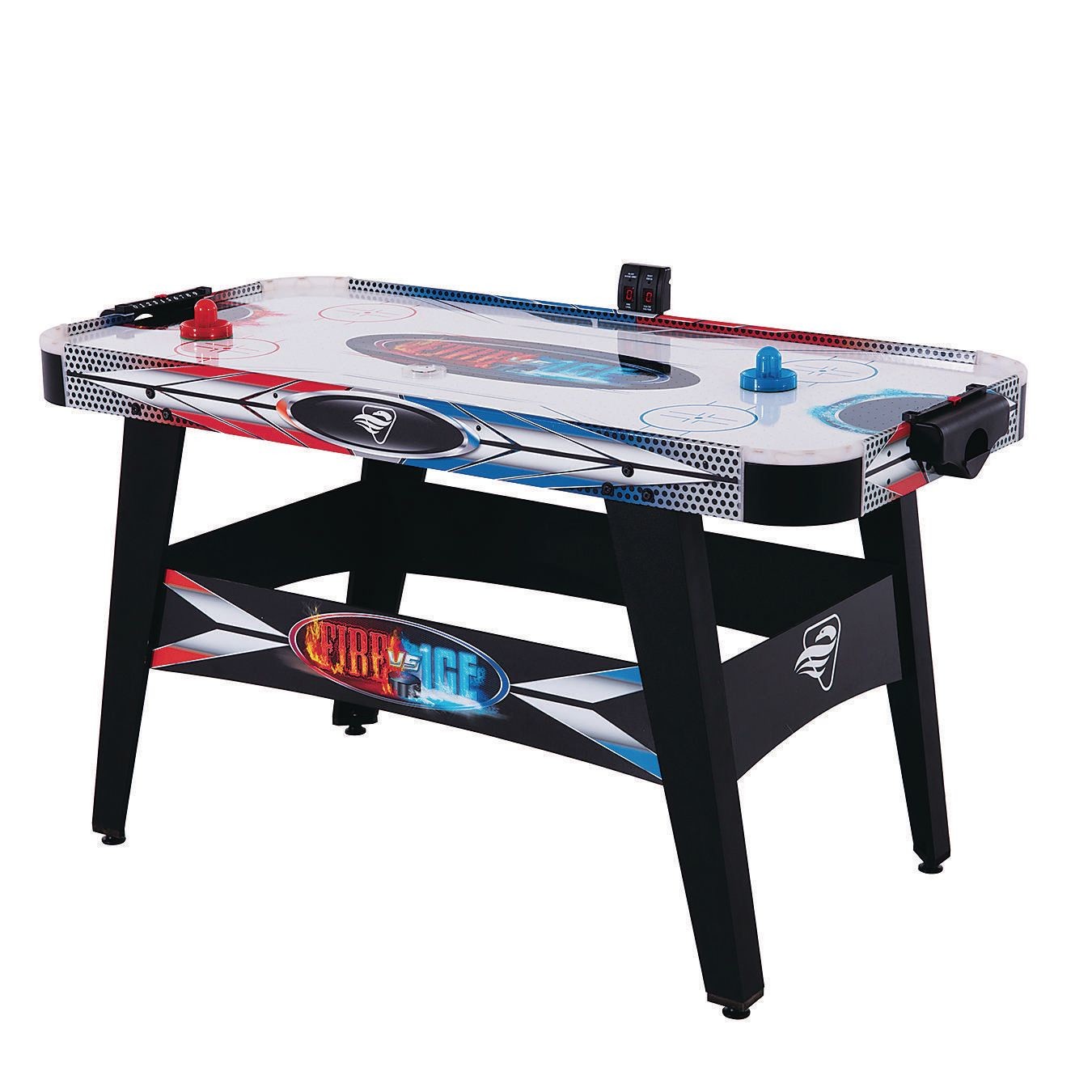 Triumph Fire 'n Ice air hockey table on white background