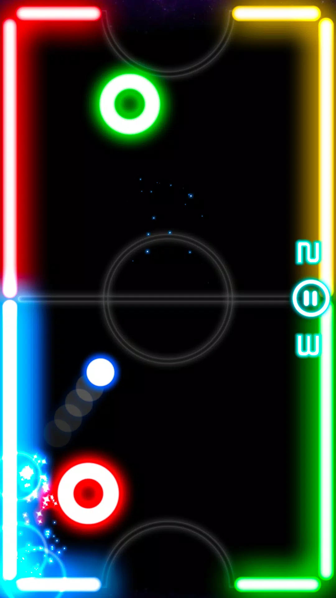 Glow Hockey 3 gameplay