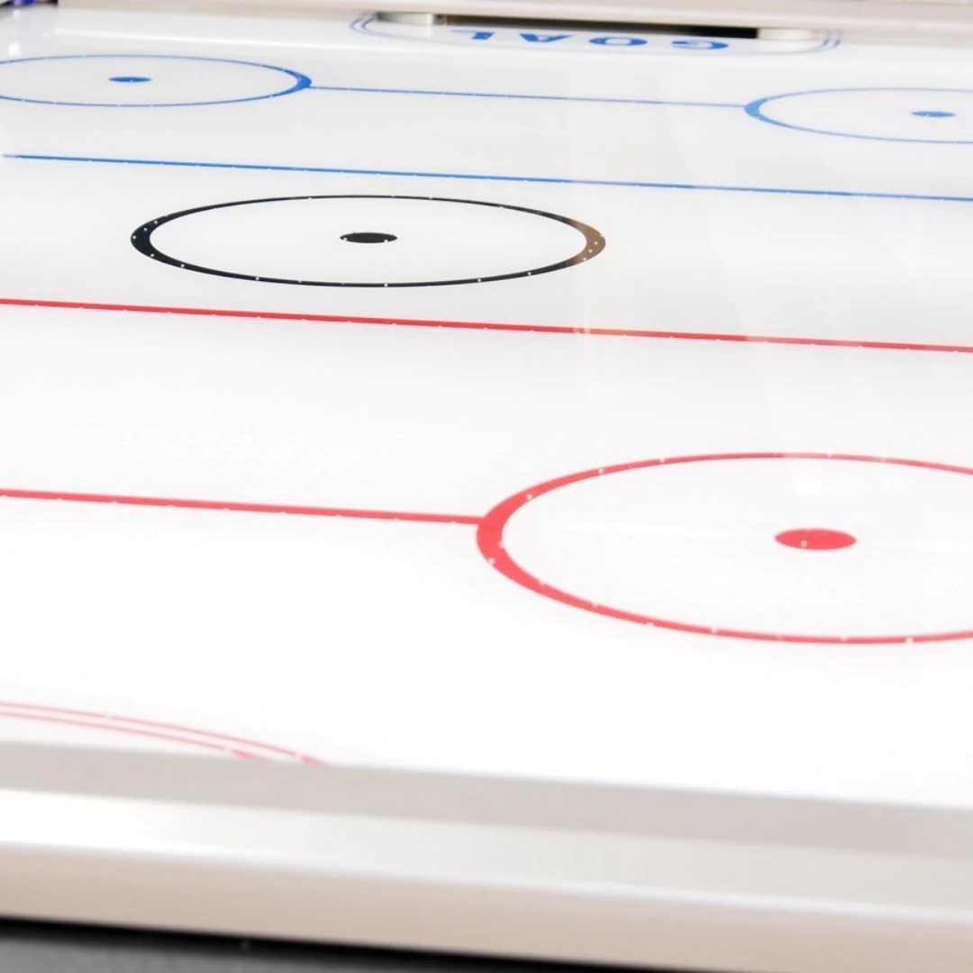 Close up of Air Hockey Table surface