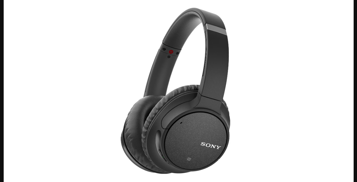 A black Sony Noise Cancelling WHCH700N