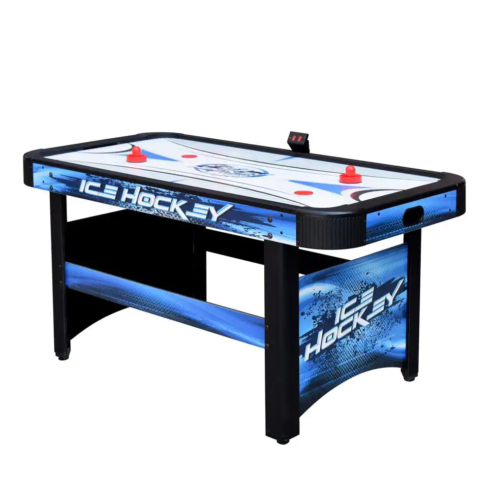 Blue and black Hathaway Face-Off Air Hockey Table