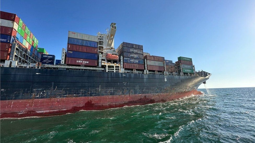 Ship Departs Odesa Amid Russia's Black Sea Tensions As Ukraine Reports Grain Silo Attack