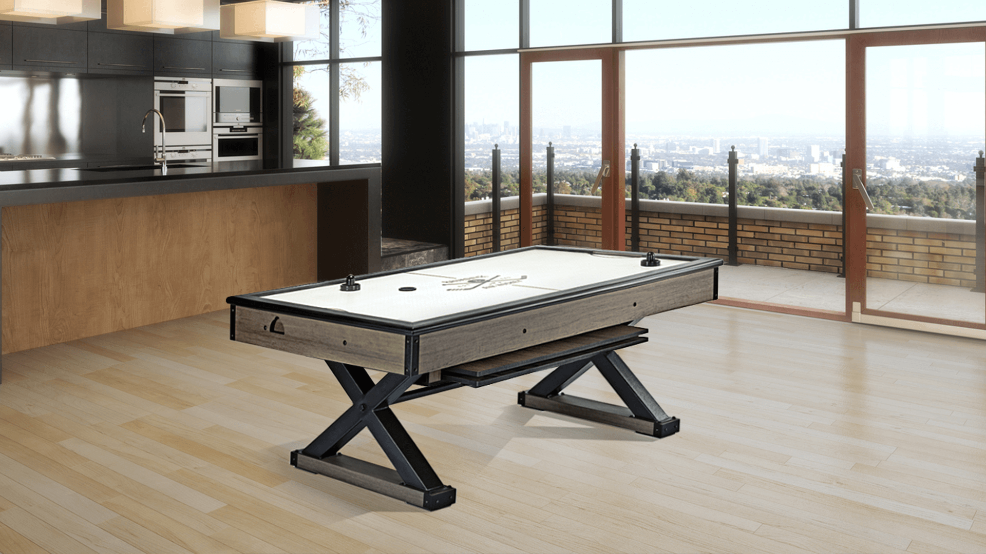 Brunswick Premier Air Hockey Table in a room