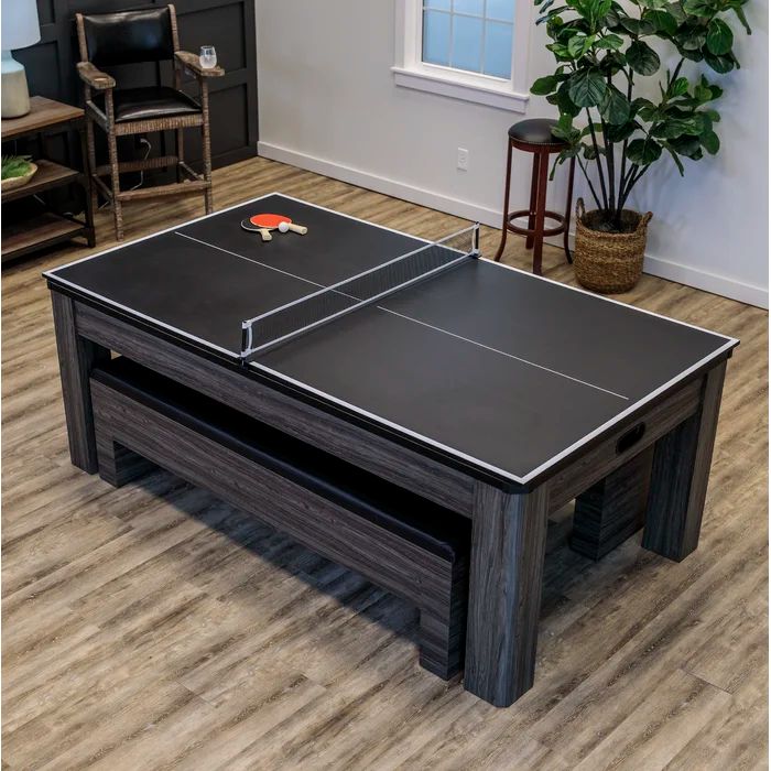 Hampton 7' 3 In 1 Air Hockey, Dining, And Table Tennis Table