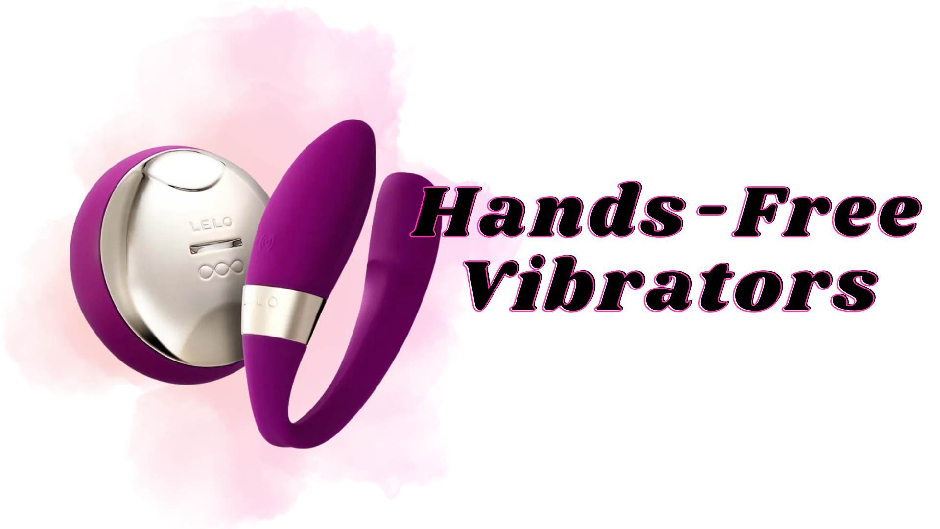 A purple Hands-Free Vibrator with a remote