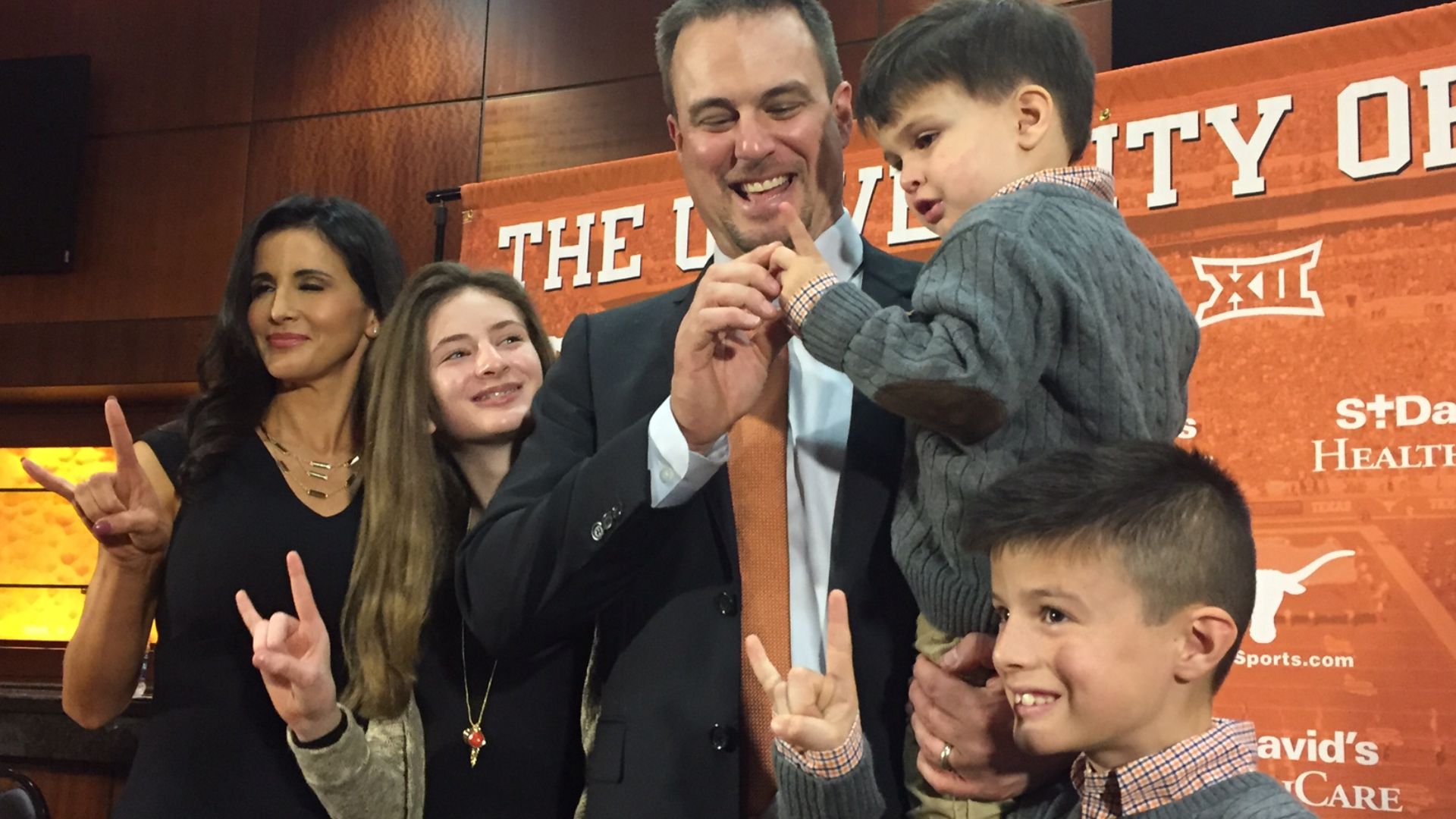 Tom Herman With Family