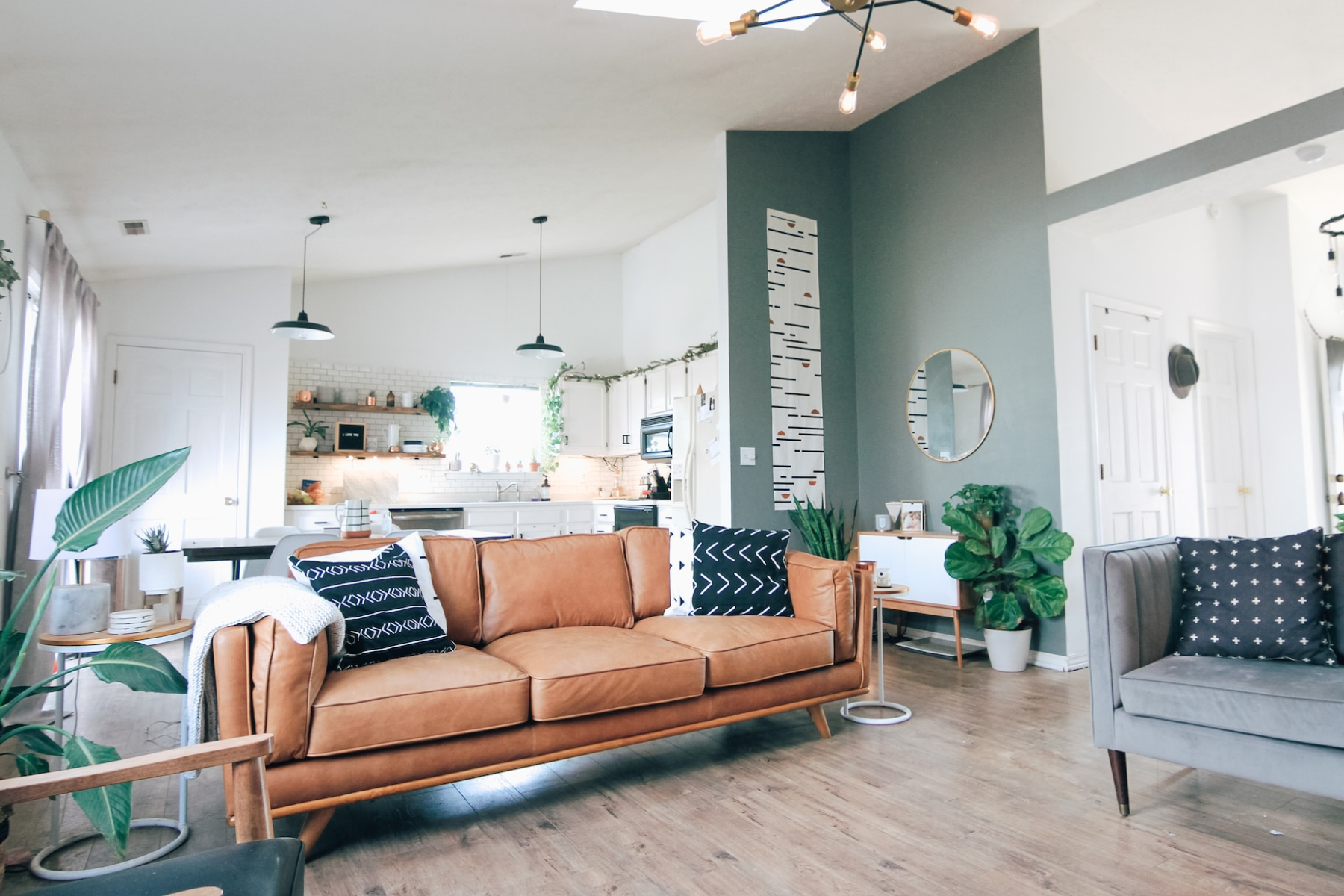 A more spacious interior design for an apartment's living room