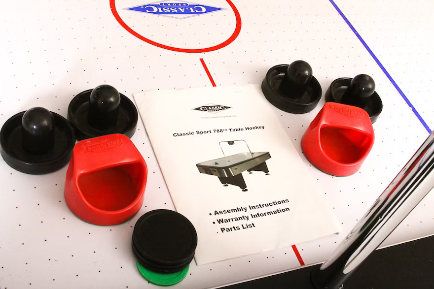 Accessories of the Classic Sport 788 Air Hockey Table