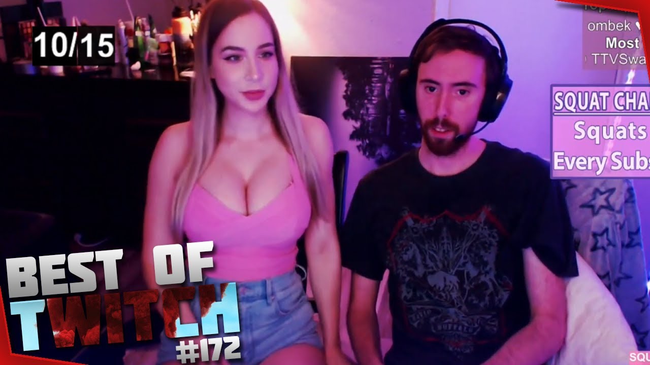 Pink Sparkles and Asmongold streaming together on Twitch