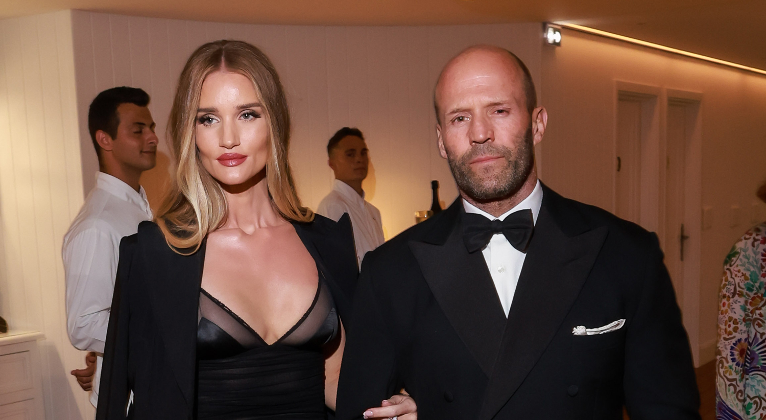 Jason Statham and Rosie Huntington-Whiteley at an event