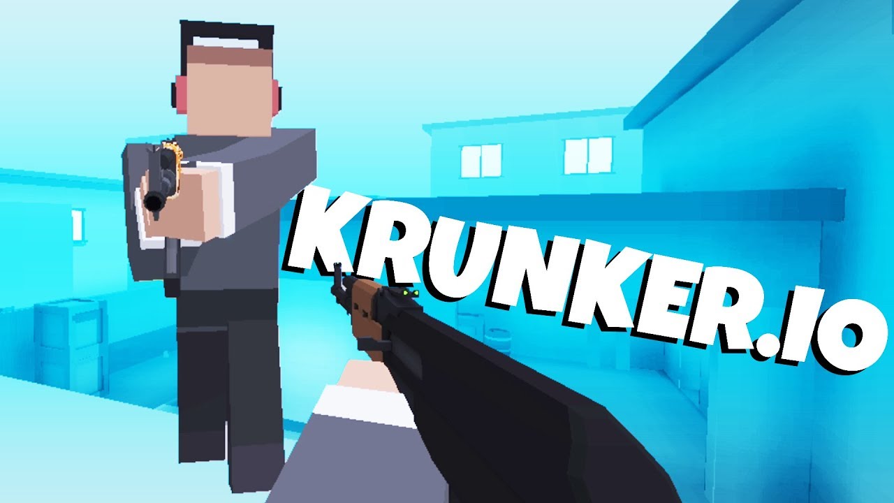 Poster design of the game Krunker.io