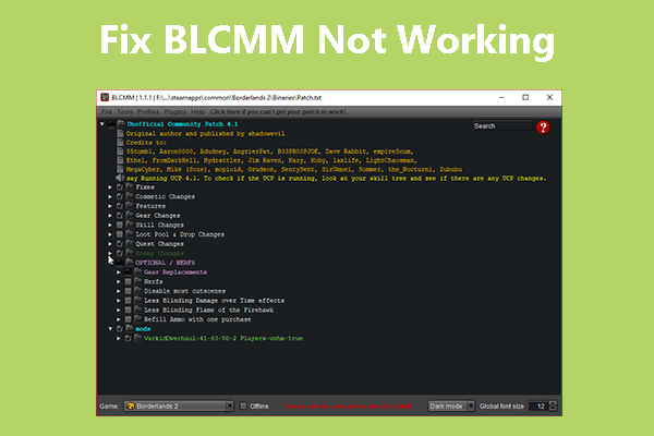 Blcmm not working preview